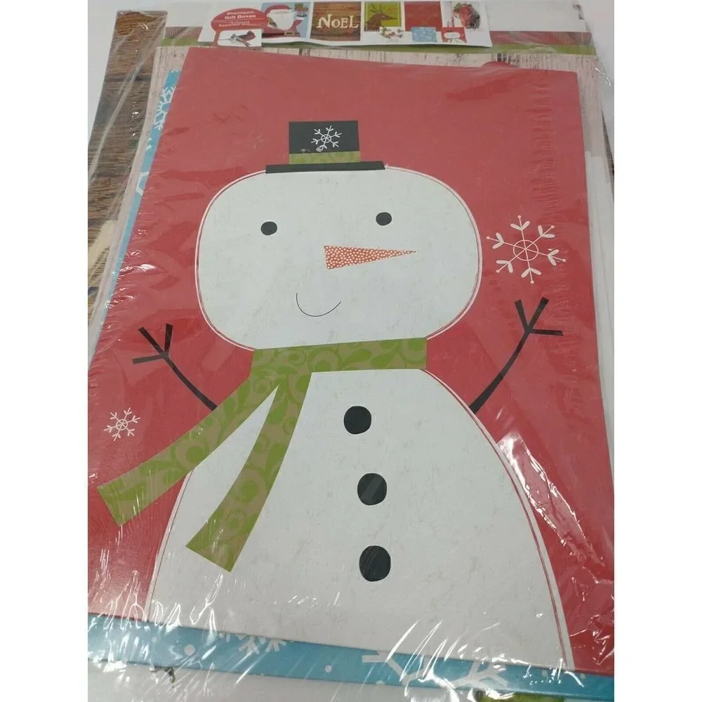 Christmas Decorative Gift Boxes & Lids, Various Size Bundle Set of 8, NEW